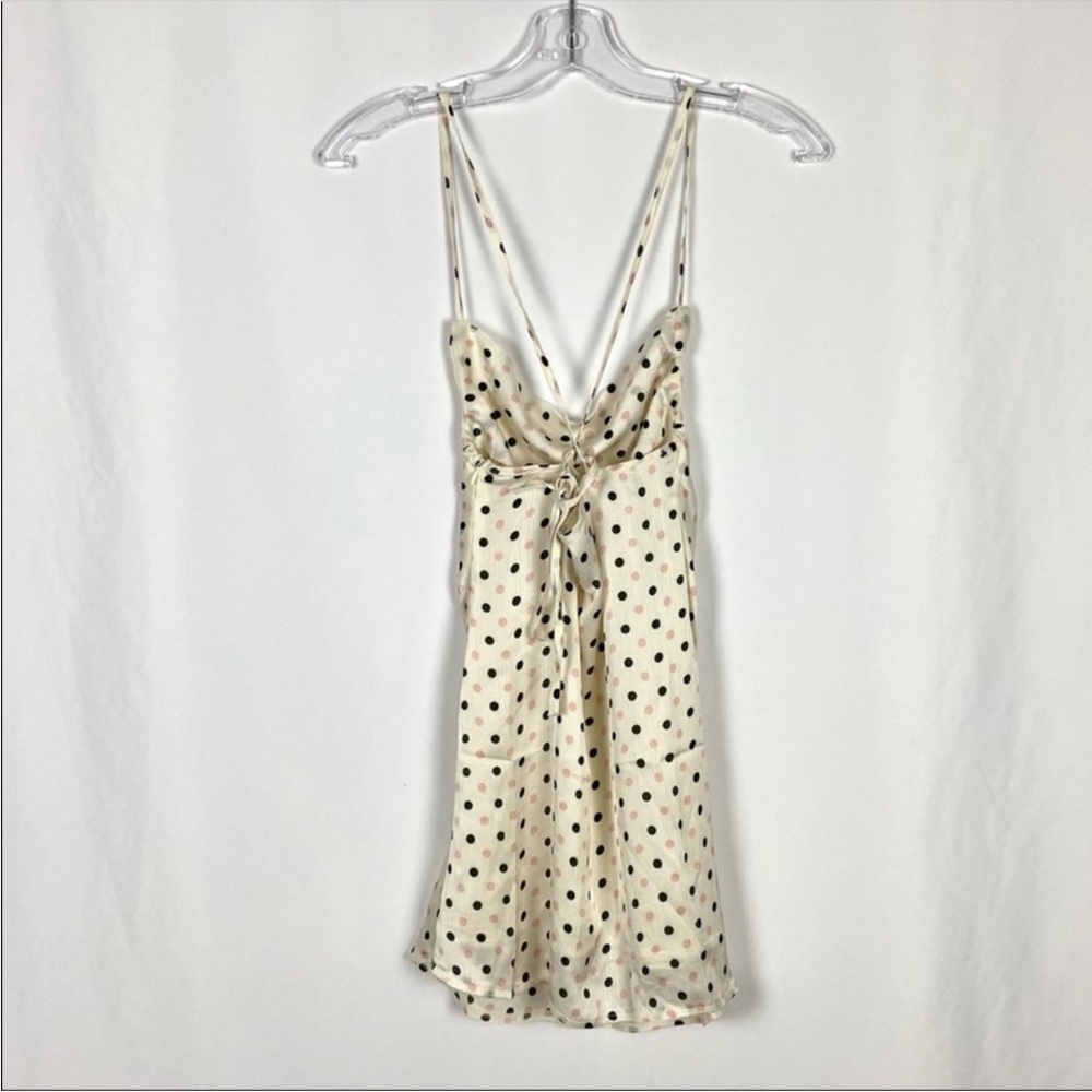 Princess Polly Garner Polka Dot Mini Slip Dress Size 0 - Picture 3 of 4